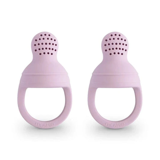 Silicone Fresh Food Feeder 2-Pack - Soft Lilac Mushie Lil Tulips