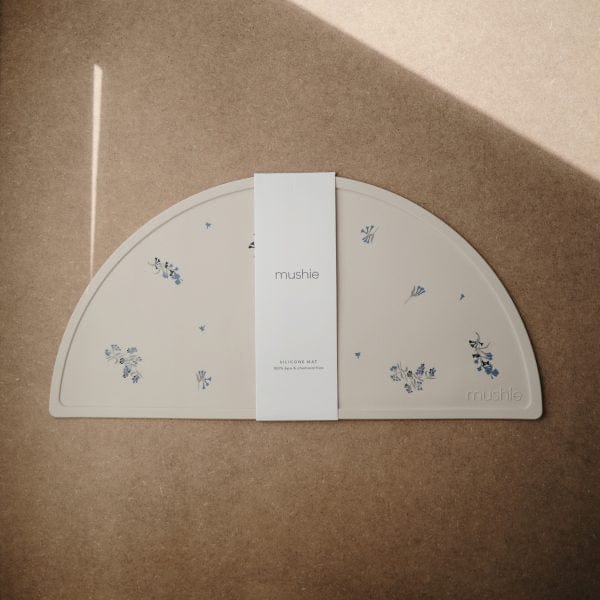 Silicone Place Mat (Lilac Flowers) Mushie Lil Tulips