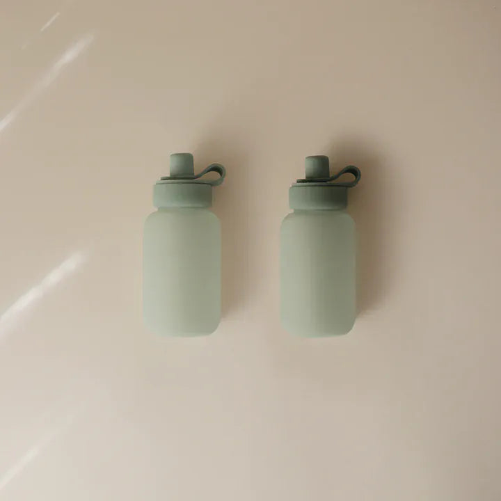 Silicone Puree Pouch 2-Pack - Cambridge Blue Mushie Lil Tulips