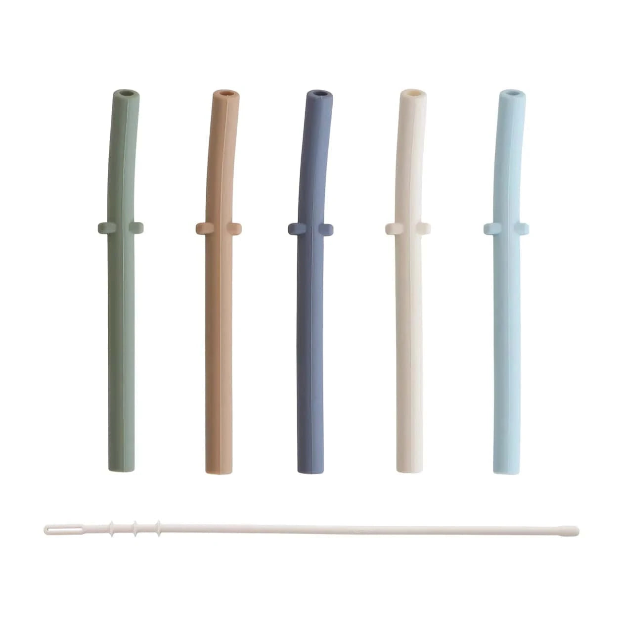 Silicone Replacement Straws - 5 Pack - Forest Mushie Lil Tulips