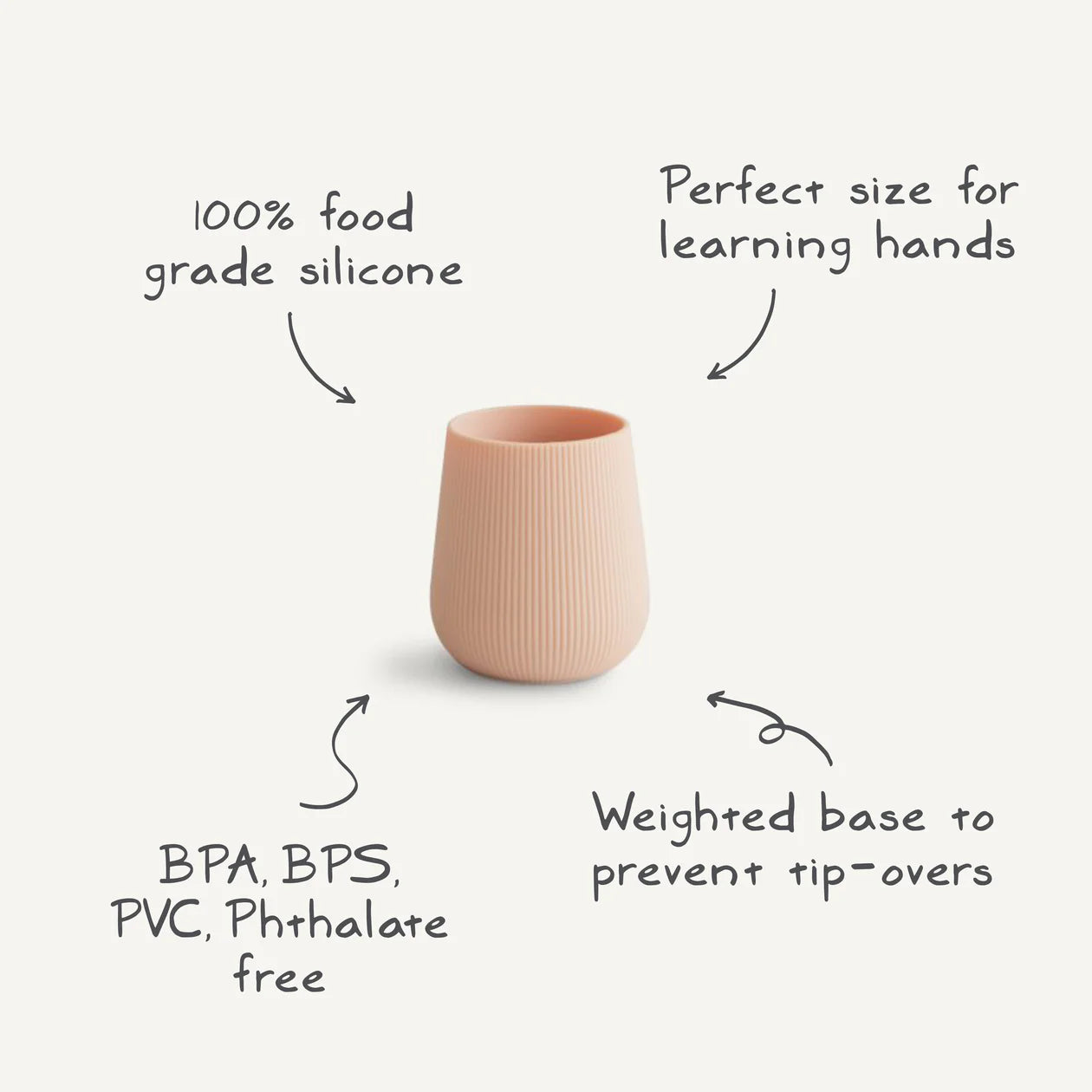 Silicone Starter Cup (Blush)