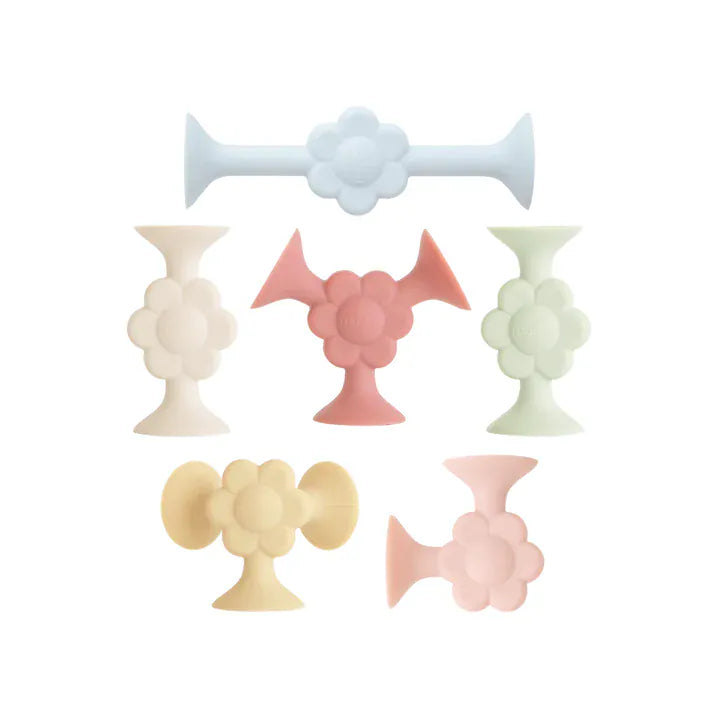 Silicone Suction Builders (Daisy) Mushie Lil Tulips