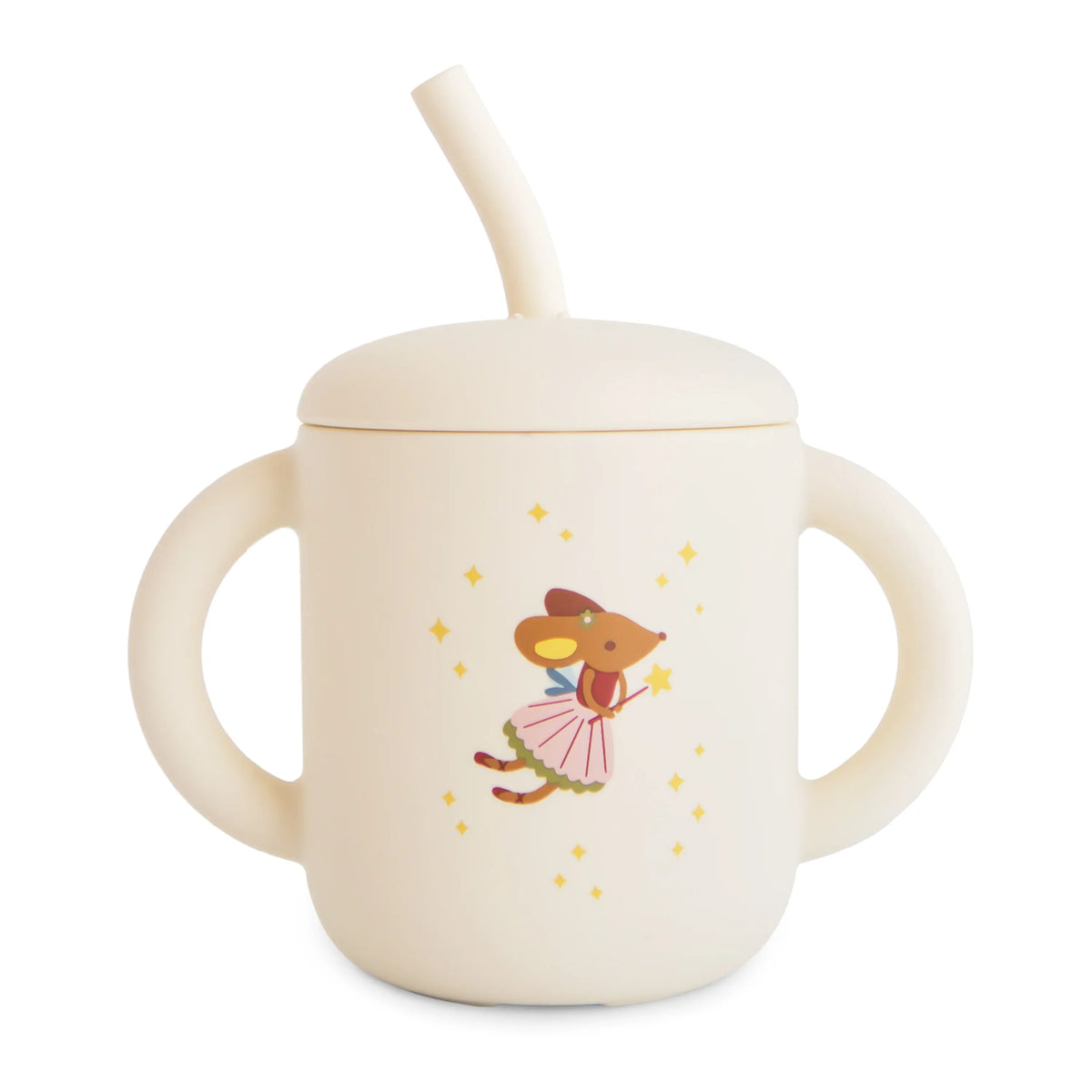 Silicone Training Cup + Straw (Fairy Mice) Mushie Lil Tulips