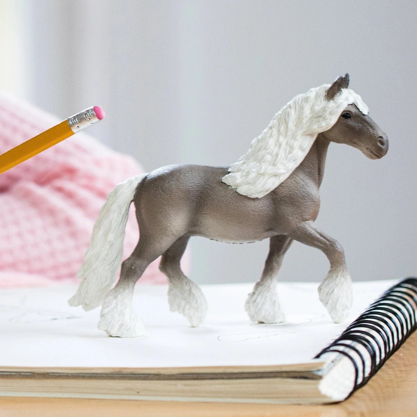 Silver Dapple Mare Farm Horse Toy Schleich Lil Tulips