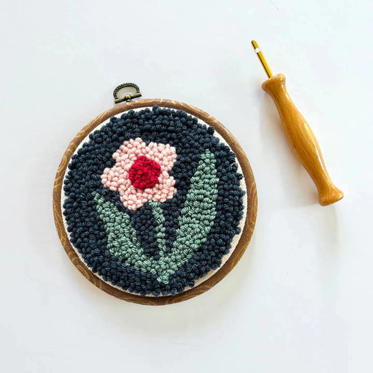 Simple Flower Punch Needle Kit The Urban Acres Lil Tulips