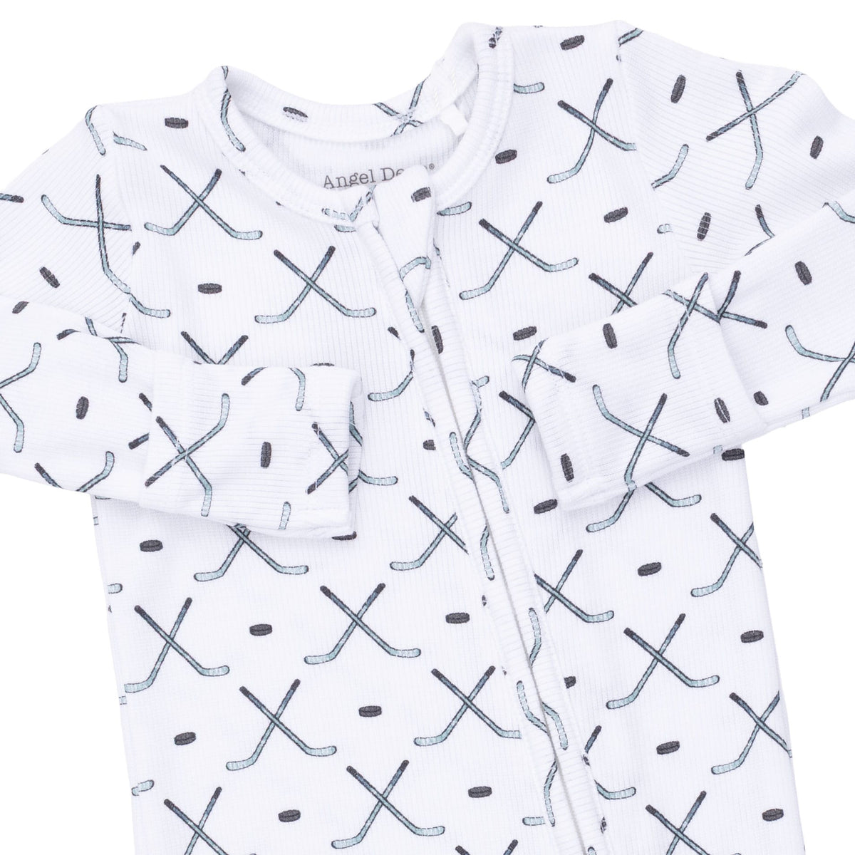 Simple Hockey - 2 Way Zipper Footie Angel Dear Lil Tulips