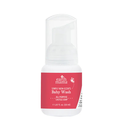 Simply Non-Scents Castile Baby Wash 6.27 oz. Earth Mama Organics Lil Tulips