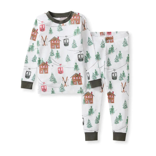 Ski the Alps Pj Set Burt's Bees Baby Lil Tulips