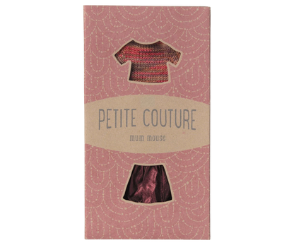 Skirt and knitted blouse, Mum mouse Maileg Lil Tulips