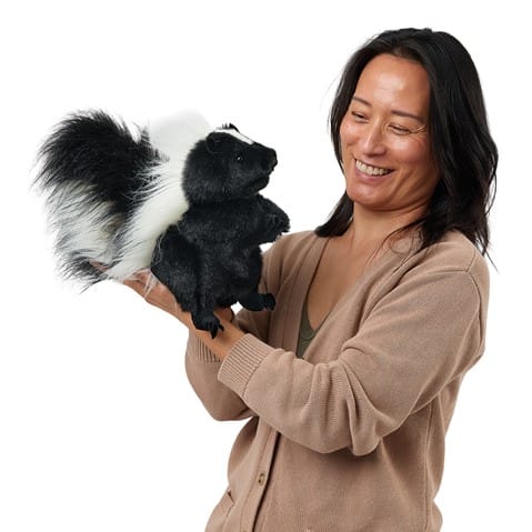 Skunk, Standing Hand Puppet Folkmanis Puppets Lil Tulips