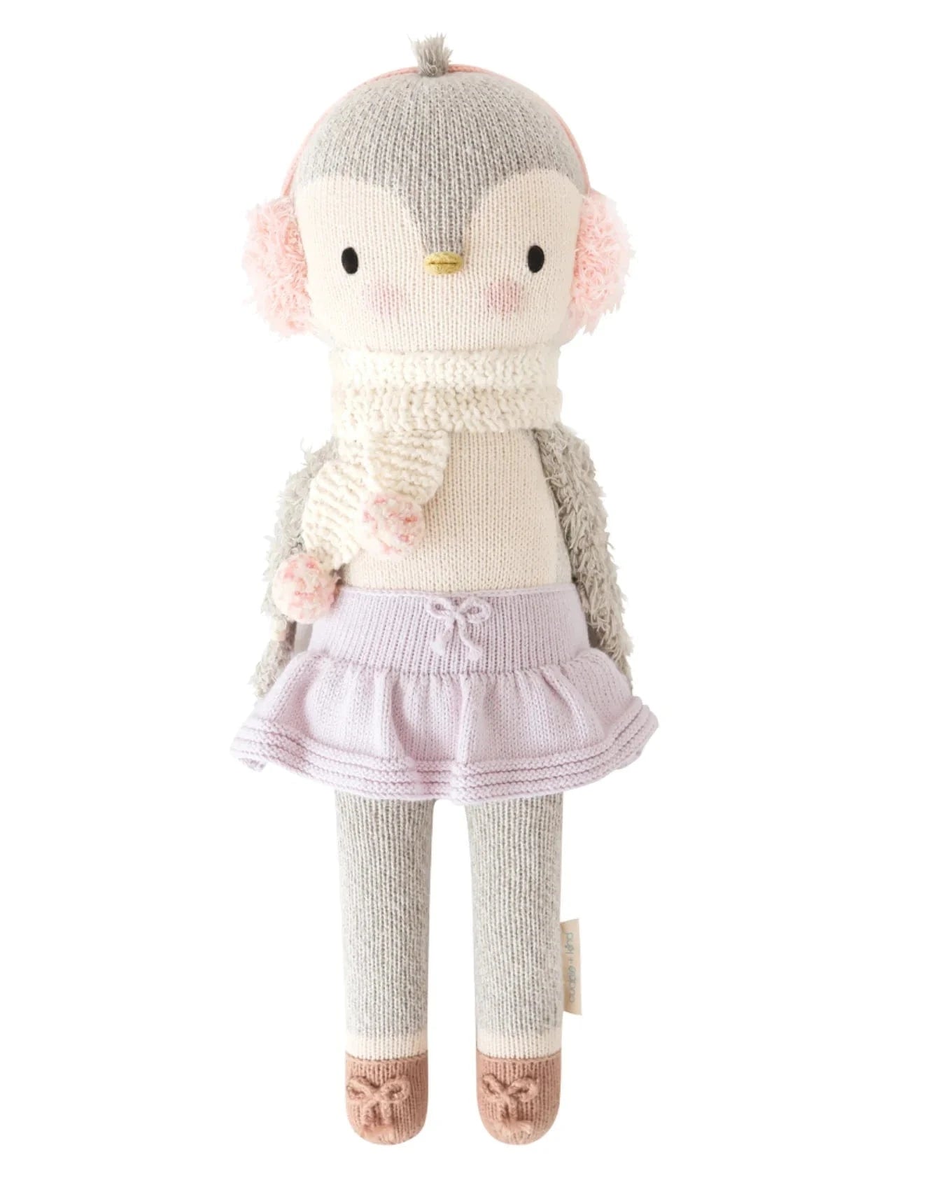 Skylar the penguin Hand Knit Doll cuddle+kind Lil Tulips