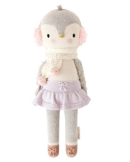Skylar the penguin Hand Knit Doll cuddle+kind Lil Tulips