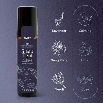 Sleep Tight Essential Oil Blend Pre-Diluted Roll-On Plant Therapy Lil Tulips
