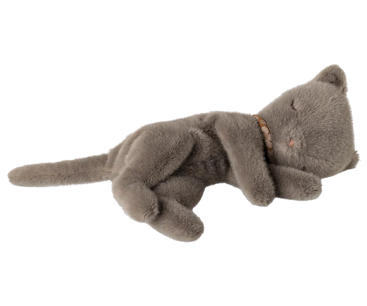 Sleeping kitten plush, Small - Grey Maileg Lil Tulips