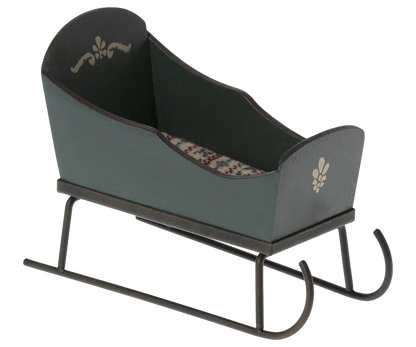 Sleigh, Mouse - Green Maileg Lil Tulips