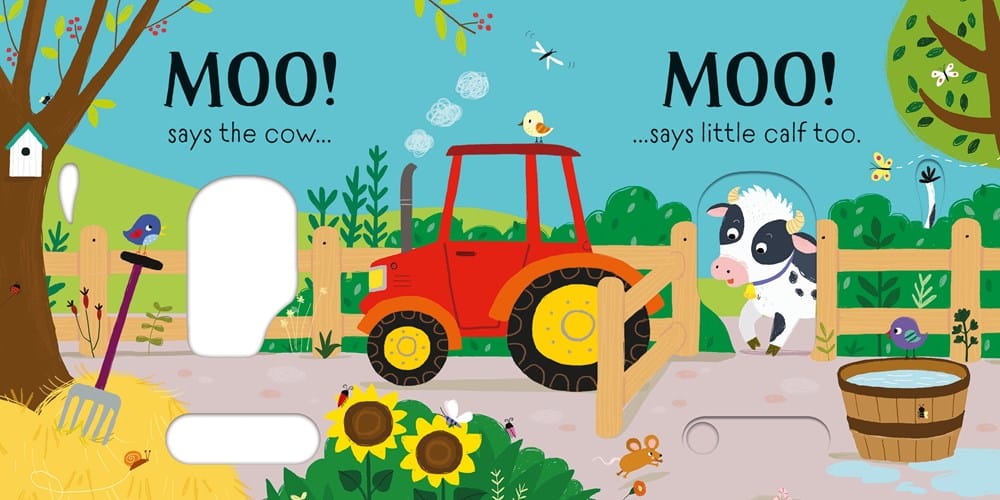 Slider Sound Books: Moo! Harper Collins Childrens Lil Tulips