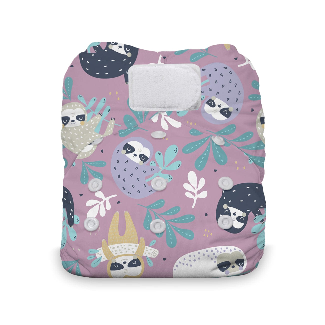 Sloth Life  Natural One Size All In One Hook & Loop Thirsties Lil Tulips