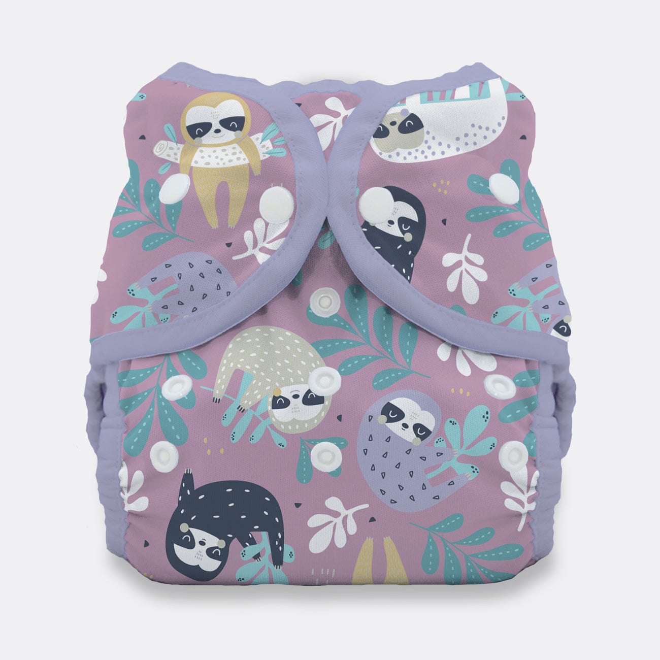 Sloth Life Snap Duo Wrap Thirsties Lil Tulips