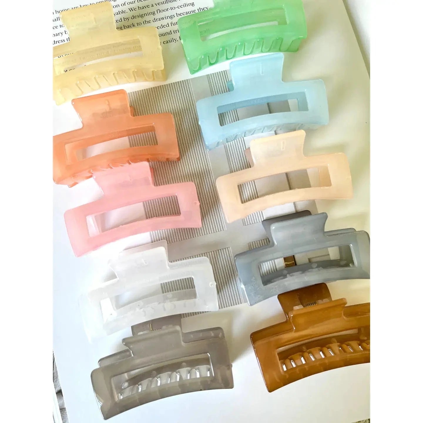 Small Hair Claw Clip Tropical Beach Frosting Company Lil Tulips