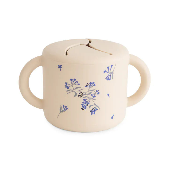 Snack Cup (Lilac Flowers) Mushie Lil Tulips