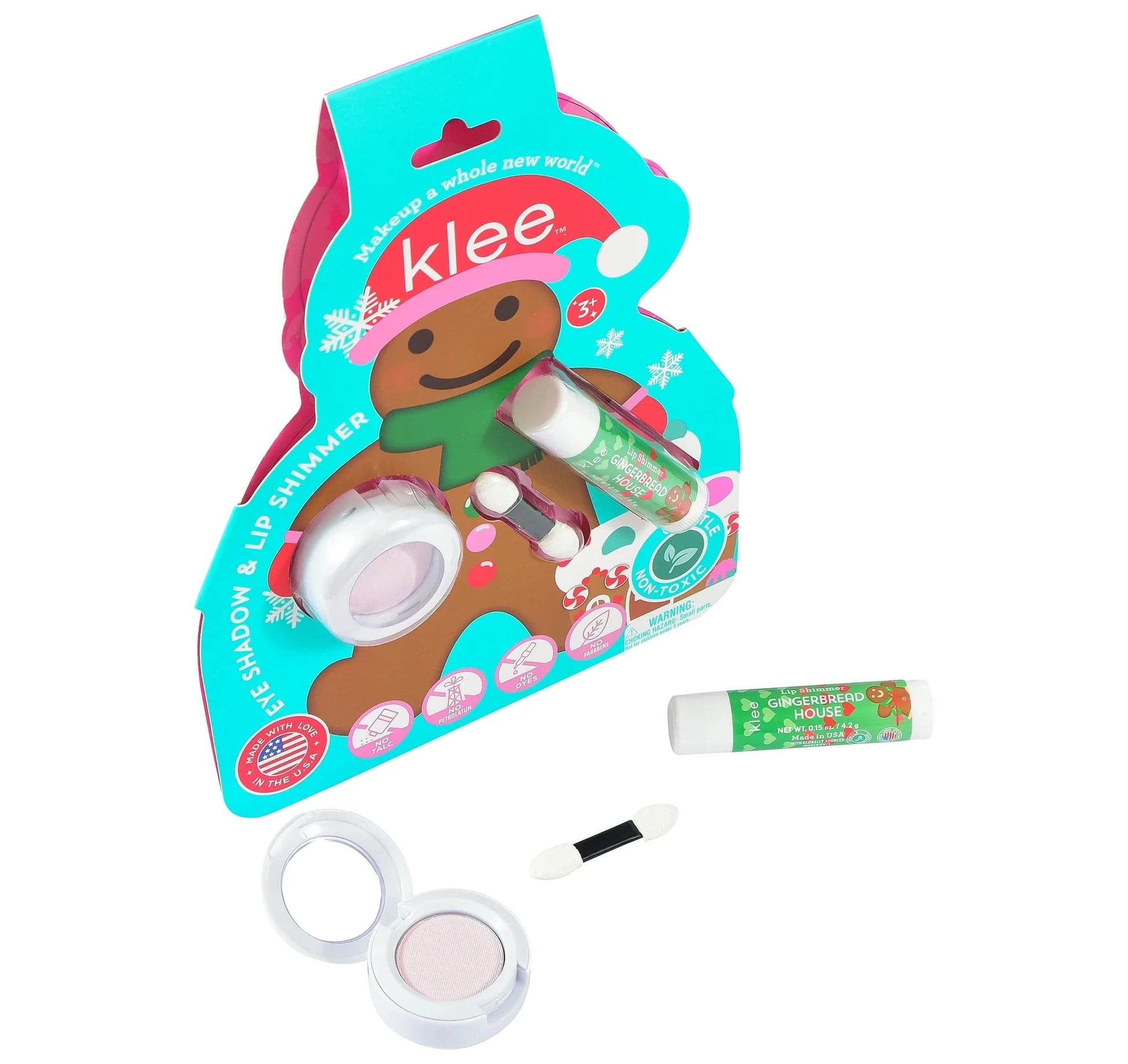 Snowflake Shimmer - Holiday Mineral Eye Shadow and Lip Shimmer Klee Naturals Lil Tulips