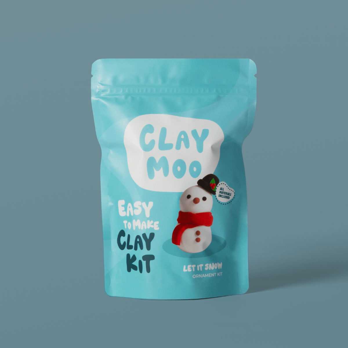 Snowman Ornament Clay Crafting Kit Default Claymoo Lil Tulips