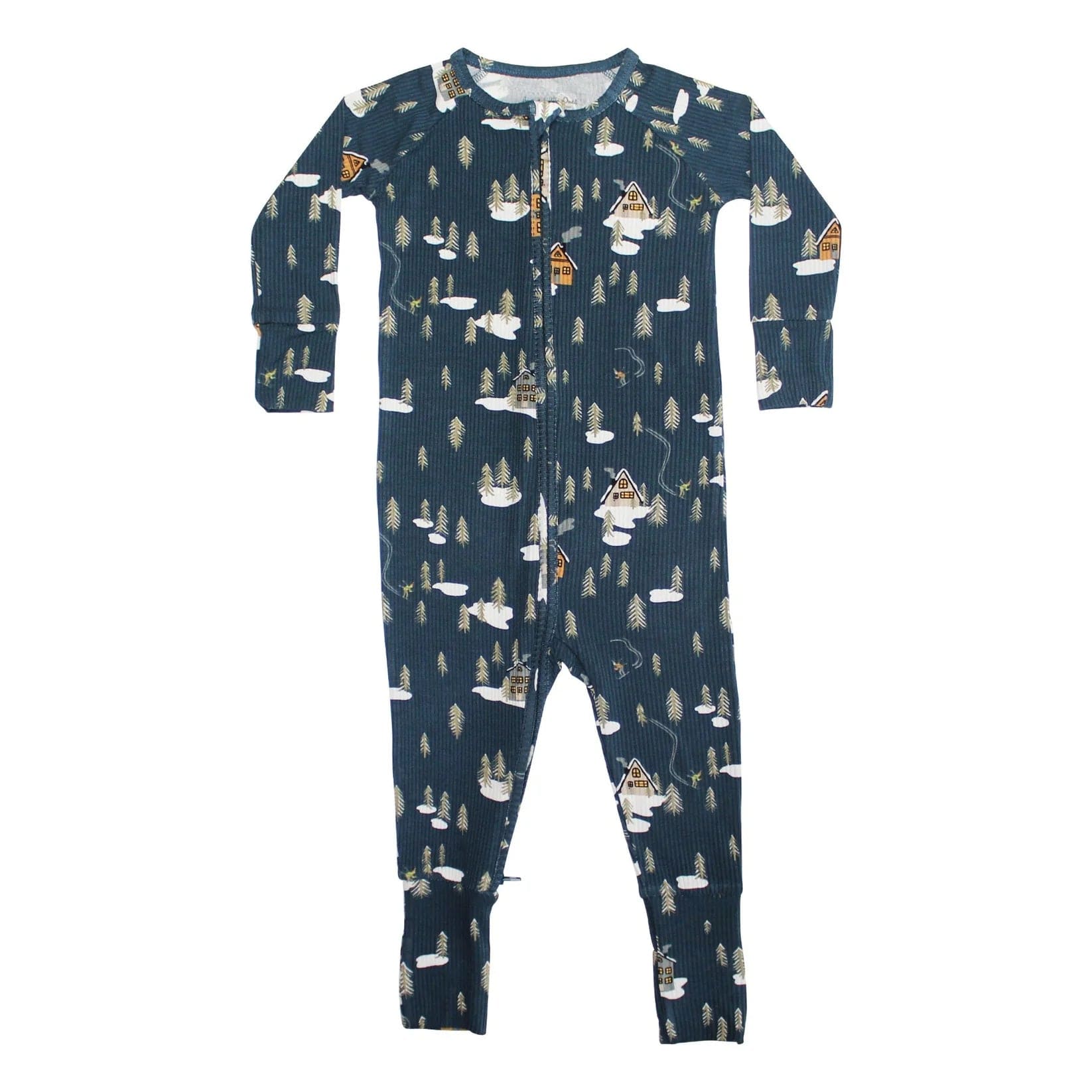 Snowy Village Ribbed Zip Romper - RELEASING Oct. 25th Brave Little Ones Lil Tulips