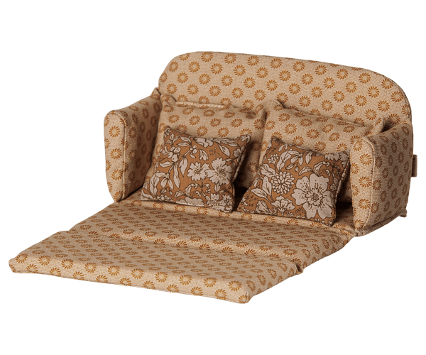 Sofa bed, Mouse, Large - Ocher Maileg Lil Tulips