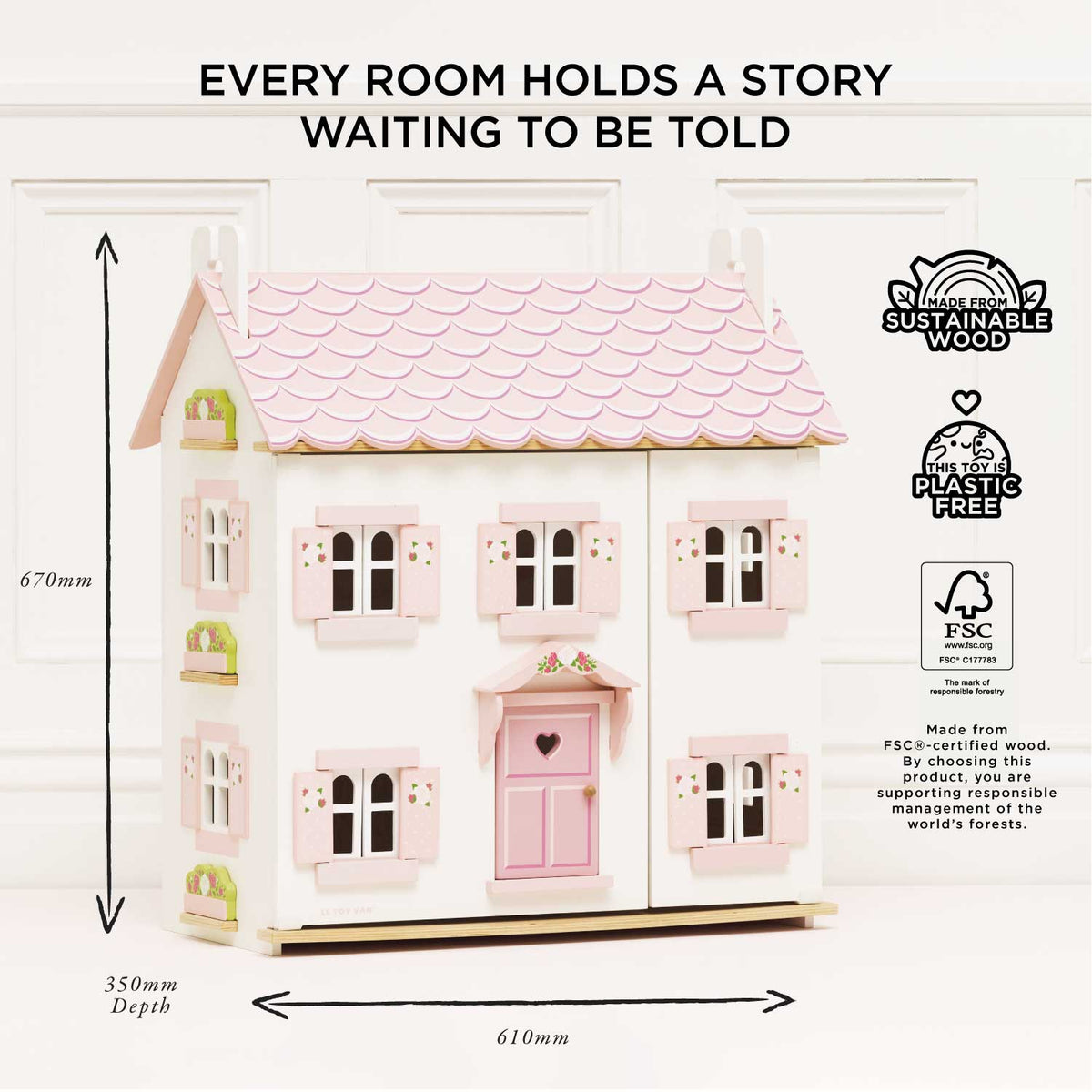 Sophie's Wooden Dolls House Le Toy Van Lil Tulips