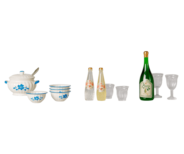 Soup set, Mouse Maileg Lil Tulips