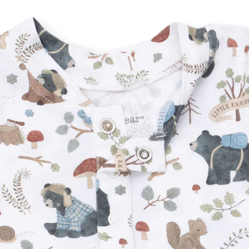 Southern Woodland Animals Green - Uni Romper Angel Dear Lil Tulips