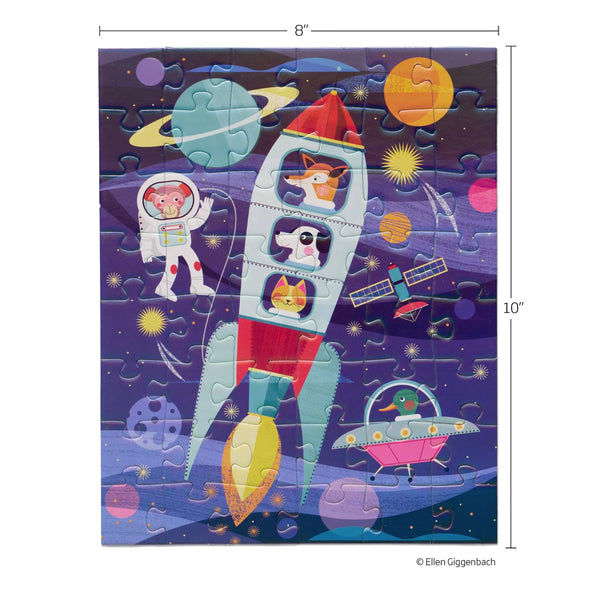 Space Explorers 48 Piece Puzzle Snax WerkShoppe Lil Tulips