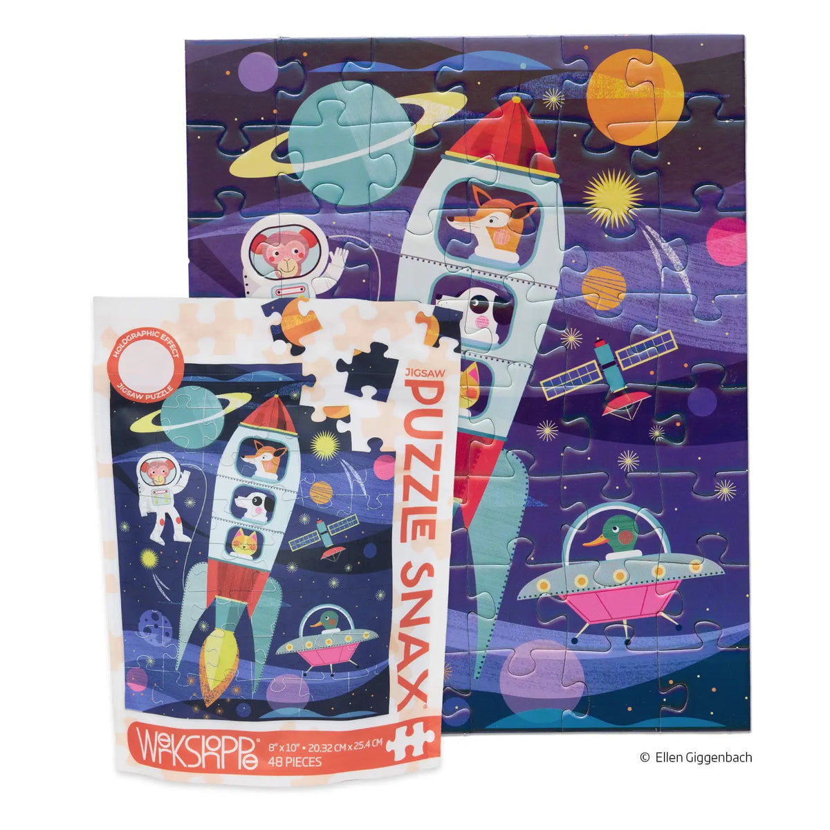 Space Explorers 48 Piece Puzzle Snax WerkShoppe Lil Tulips