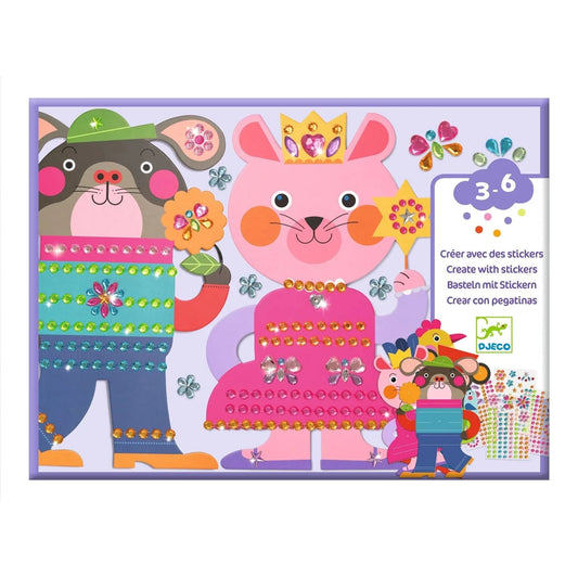 Sparkles Sticker Collage Craft Kit Djeco Lil Tulips