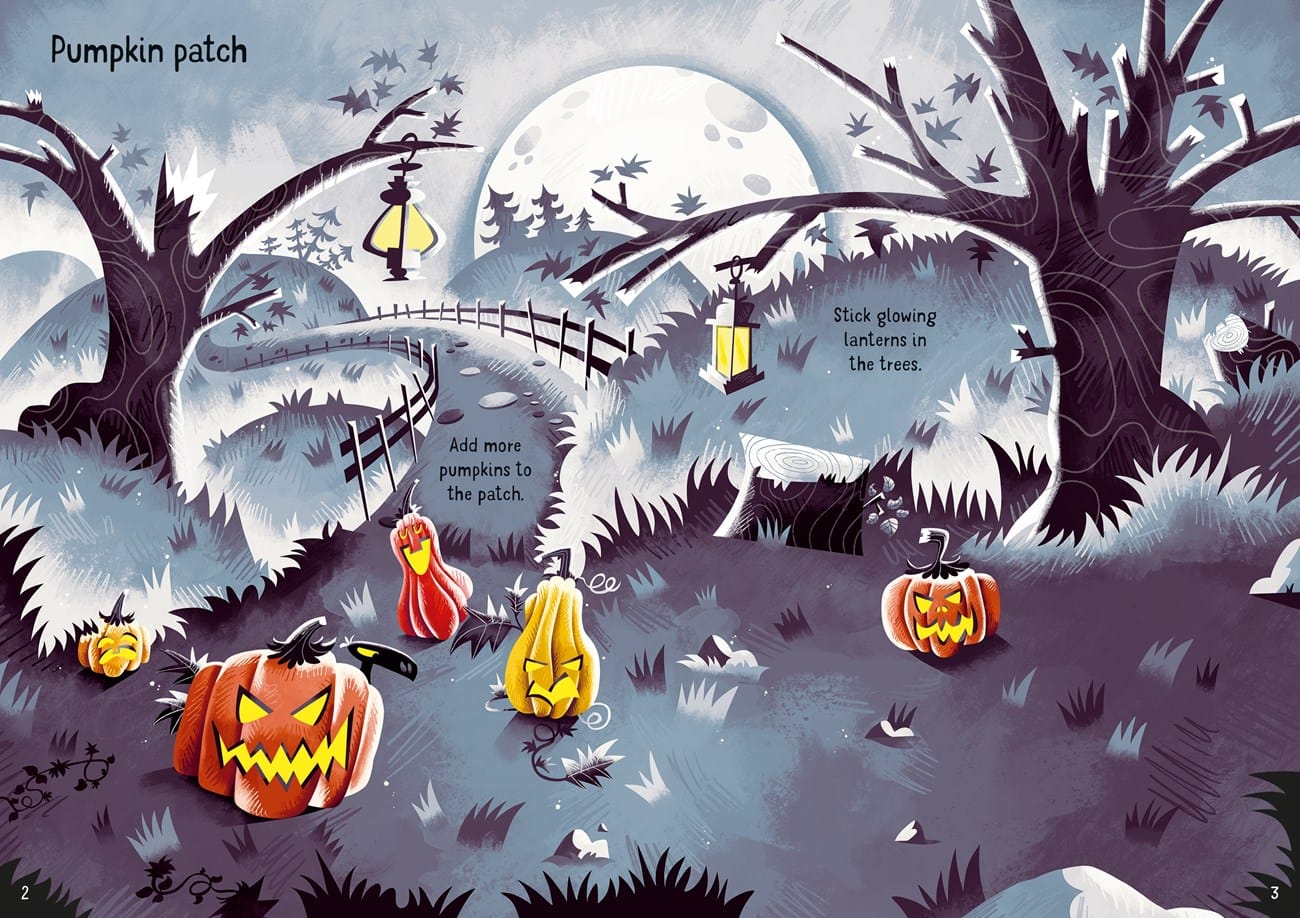 Sparkly Halloween Sticker Book Harper Collins Childrens Lil Tulips