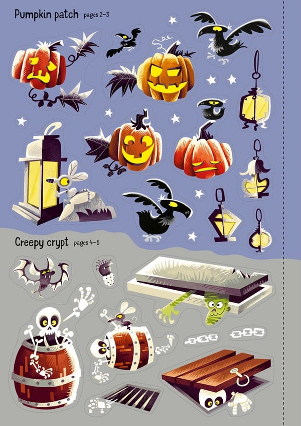 Sparkly Halloween Sticker Book Harper Collins Childrens Lil Tulips
