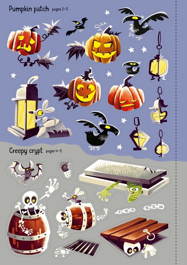 Sparkly Halloween Sticker Book Harper Collins Childrens Lil Tulips