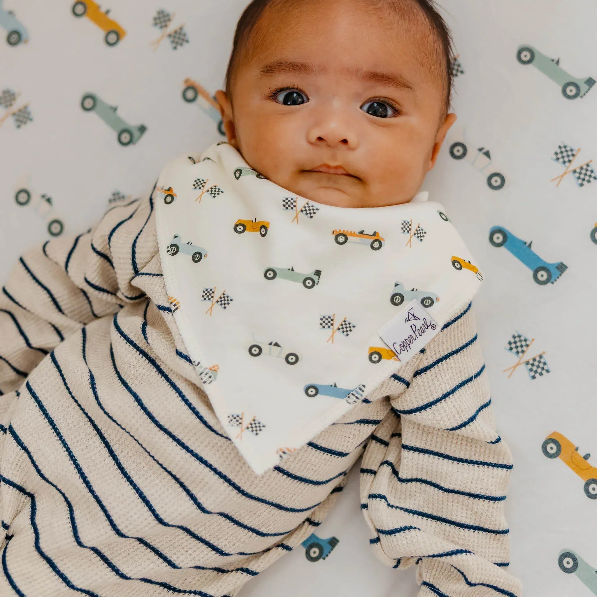 Speedster Bandana Bibs Copper Pearl Lil Tulips