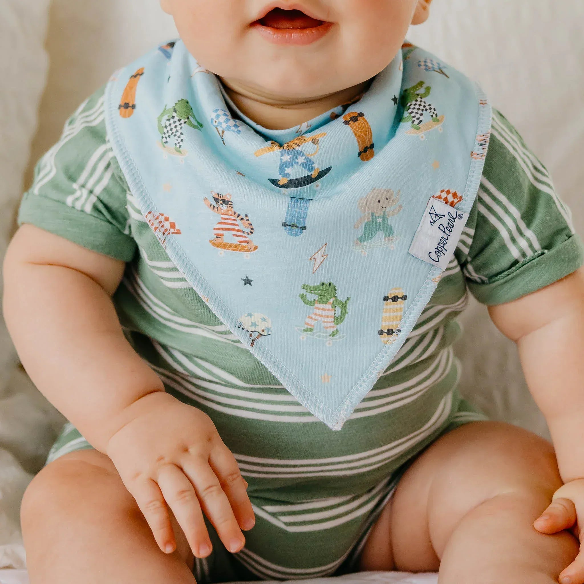 Speedster Bandana Bibs Copper Pearl Lil Tulips