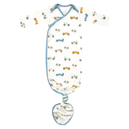 Speedster Newborn Knotted Gown Copper Pearl Lil Tulips