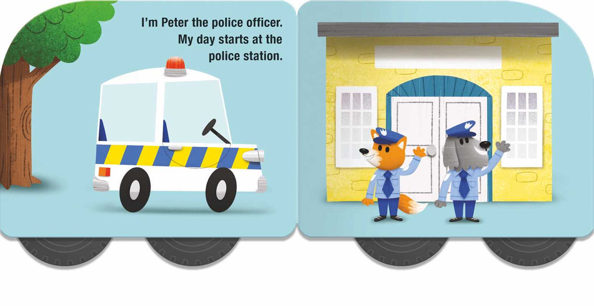 Speedy Wheels Board Book - Police Car Simon & Schuster Lil Tulips