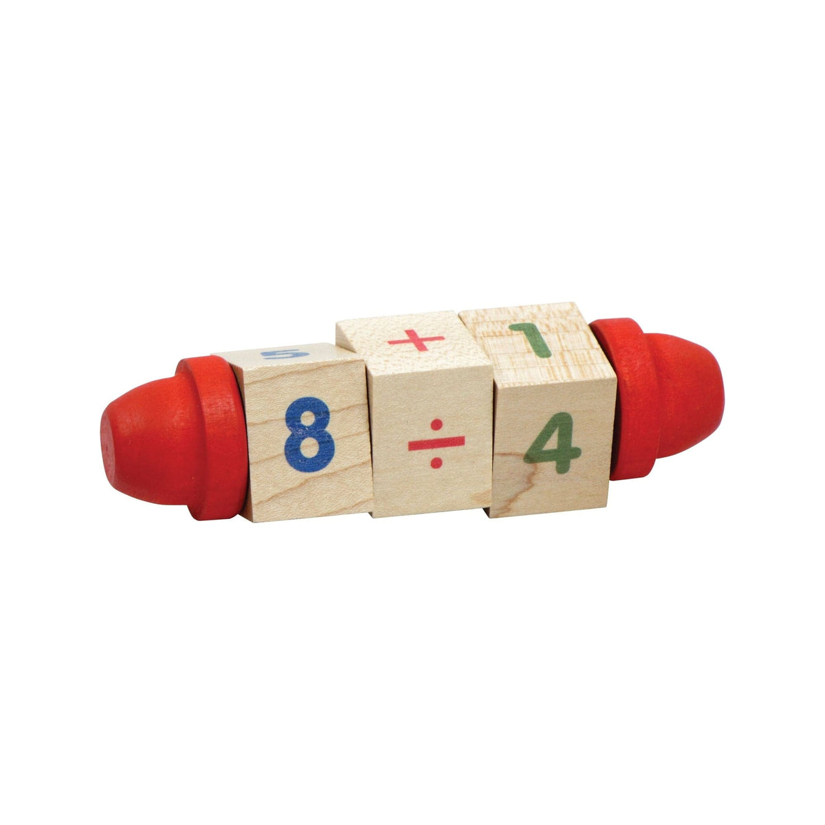 Spinny Math wooden number toy by Maple Landmark