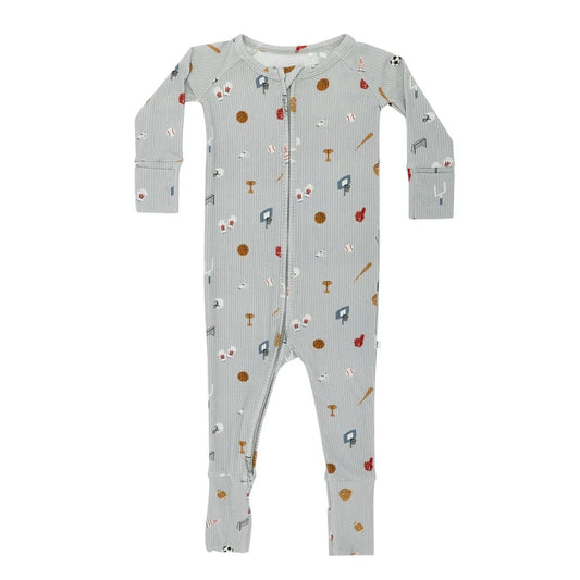 Sports Zone Small Ribbed Zip Romper Brave Little Ones Lil Tulips