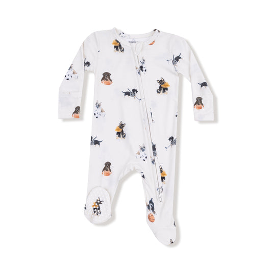 Sporty Puppies - 2 Way Zipper Footie Angel Dear Lil Tulips