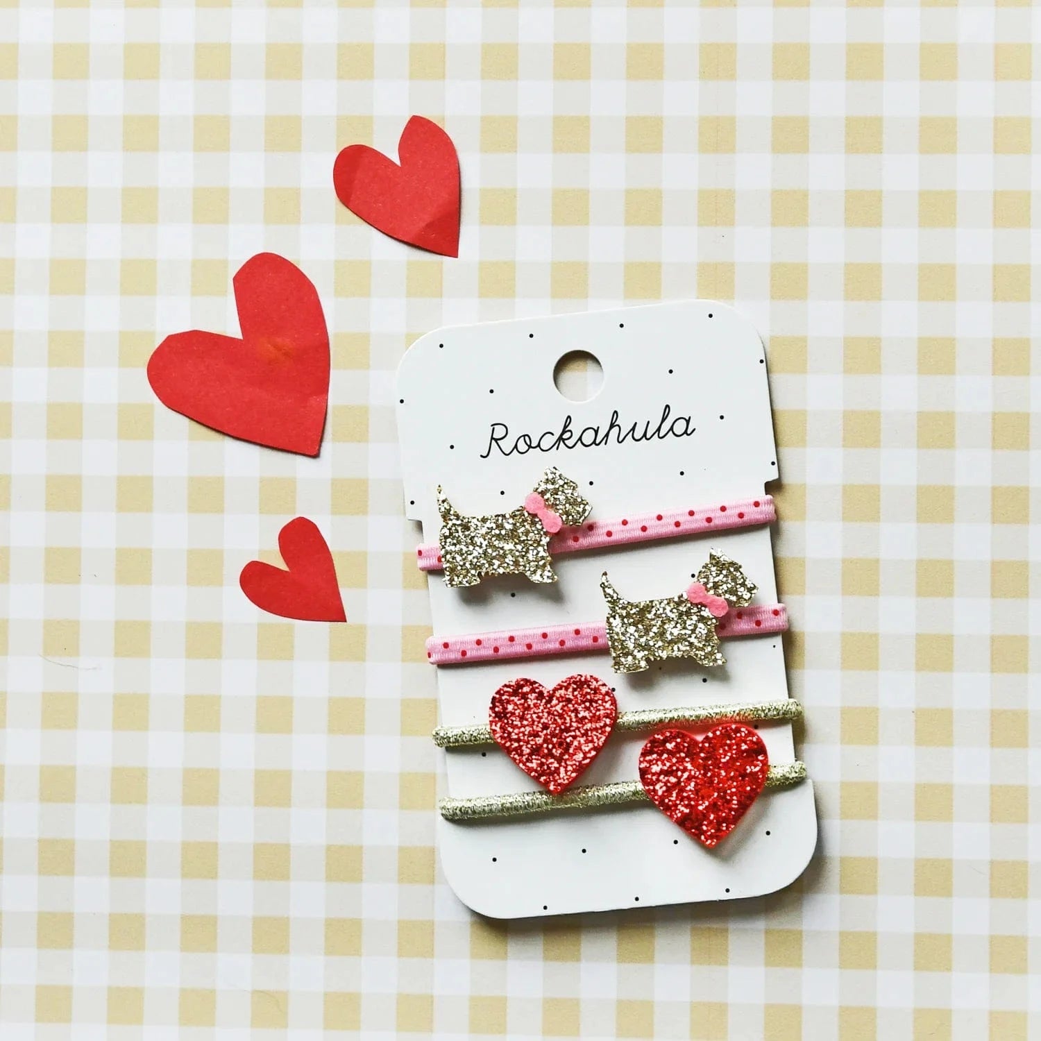 Spotty Scottie Dog Hair Ponies Rockahula Kids buble Lil Tulips