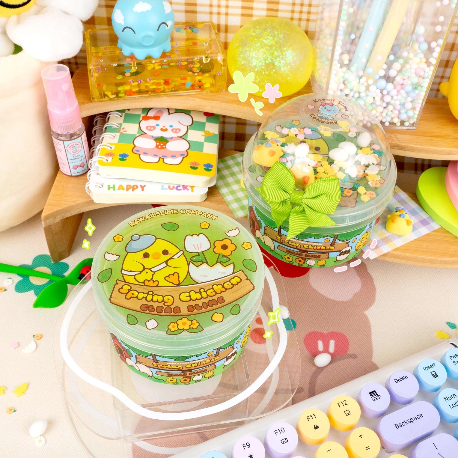 Spring Chicken Clear Slime Kawaii Slime Company Lil Tulips