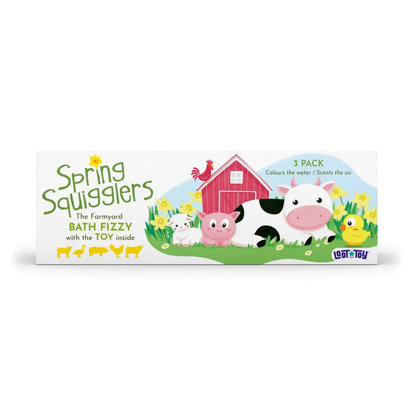 Spring Squigglers Bath Bomb with Surprise Inside Loot Toy Co. Lil Tulips