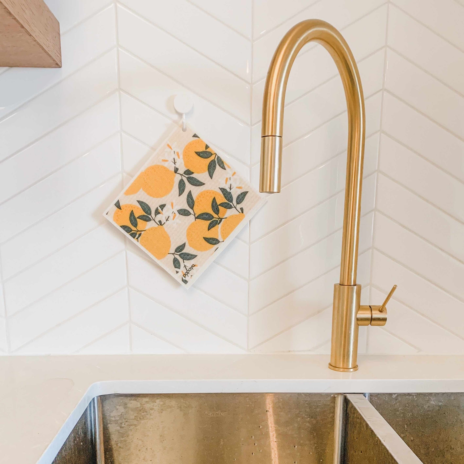 Squeeze the Day Reusable Paper Towels Papaya Reusables Lil Tulips