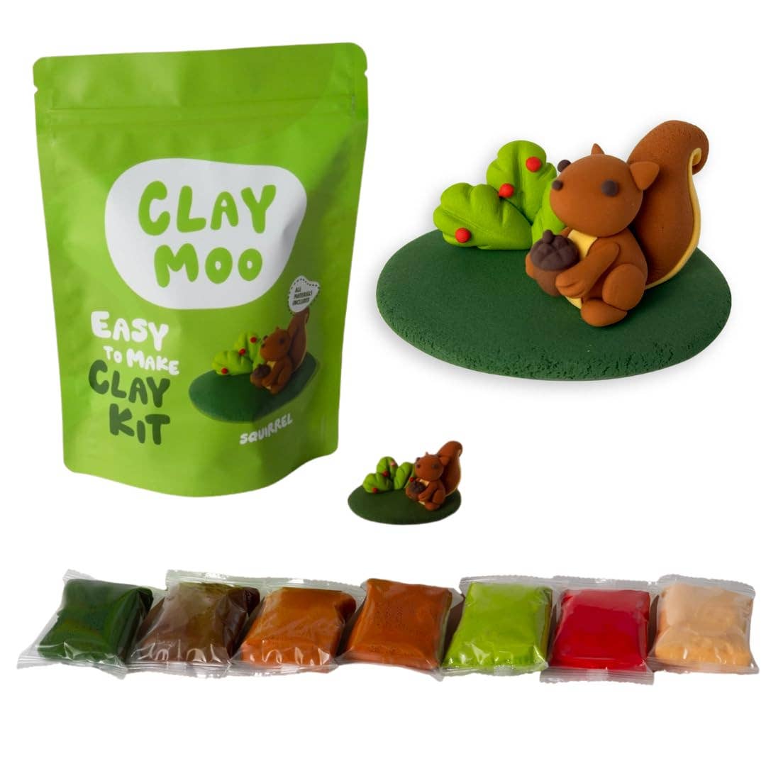 Squirrel Clay Crafting Kit Default Claymoo Lil Tulips
