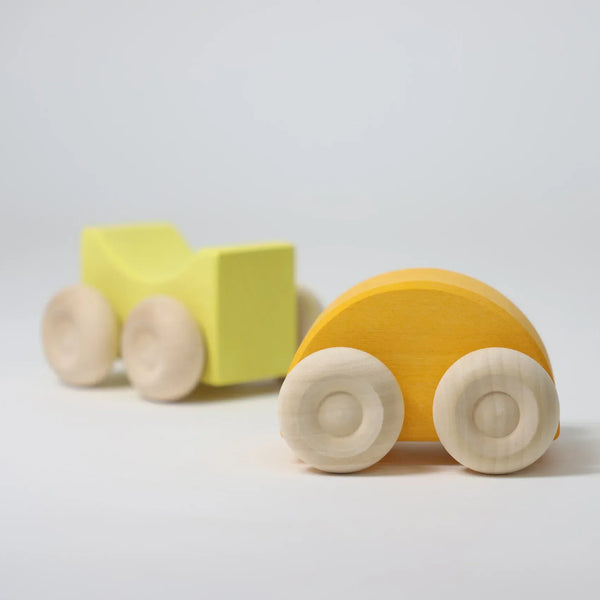 Stacking Cars Yellow Grimm's Lil Tulips